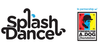 SplashDance A-Dog logo lock-up