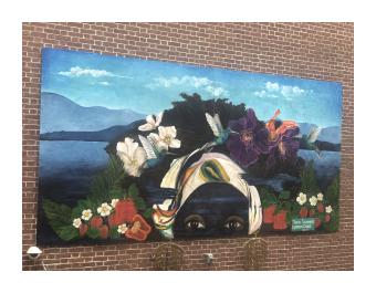 Mural of Ferene Paris Meyer slight perspective