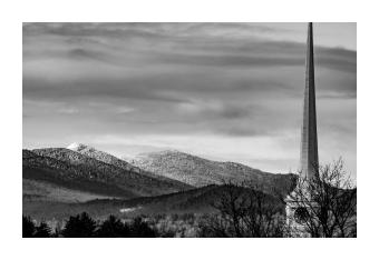 inkjet print of mt. mansfield