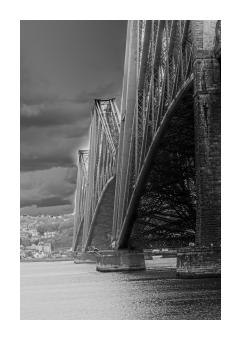 inkjet print of a bridge