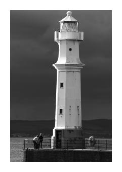 inkjet print of a lighthouse