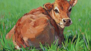 bush_stephanie_cow_study_52_2019_oil_on_panel_6.5x8_framed_600