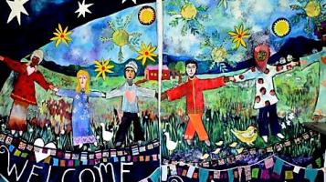 hill._welcome_peace._panel_1._10x8._acrylic_paint_fabric_on_canvas._2900