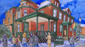 romary_mary_allen_house_university_of_vermont_2019_water_color_and_ink_on_bristol_paper_13x16_framed_200