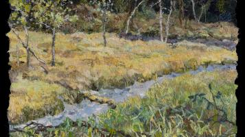shullenberger_dianne_spring_rush_2011_fabric_collage_23x30_7000