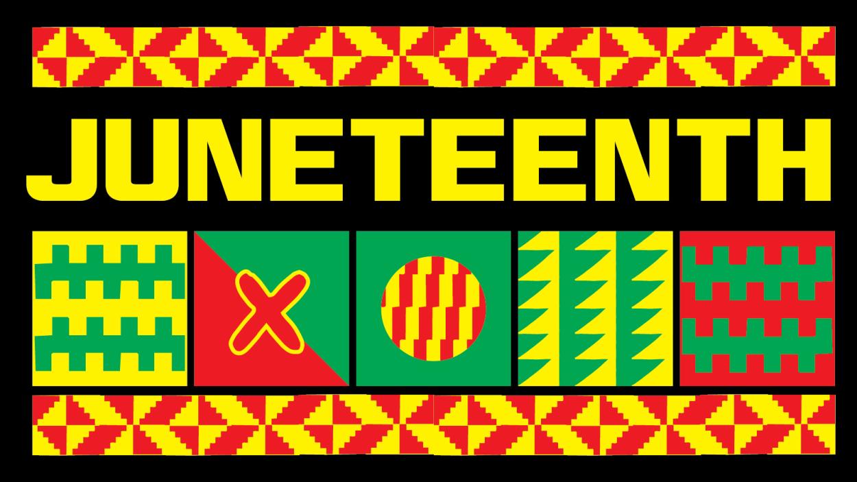 African inspired quilt-like graphic design