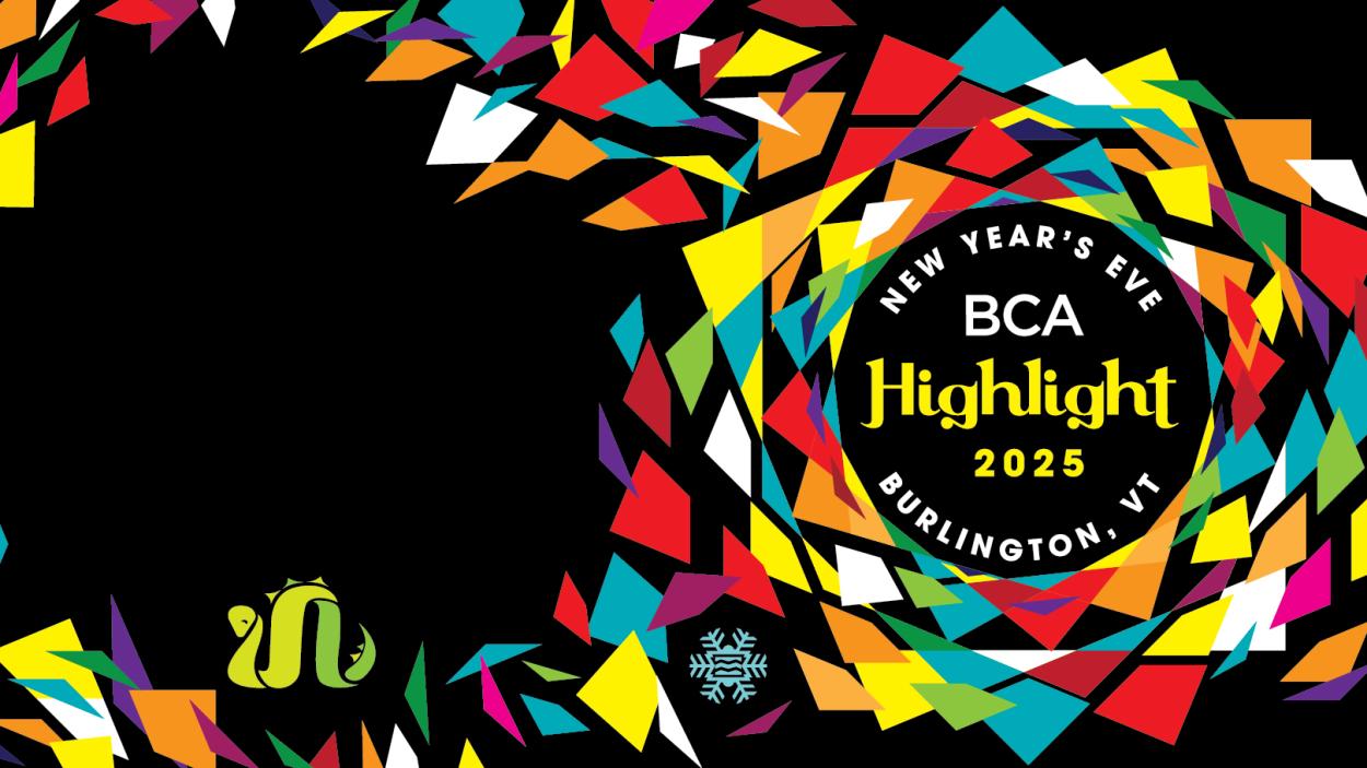 A design explosion of color celebrating New Year's Eve