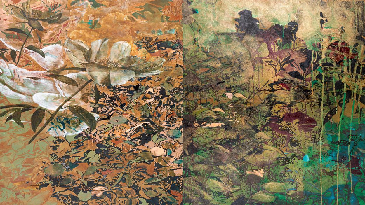 Cami Davis_Encounter_2023_acrylic on canvas_72x132in