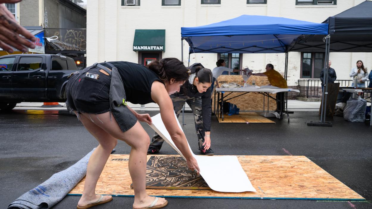 Main St Block Print Party
