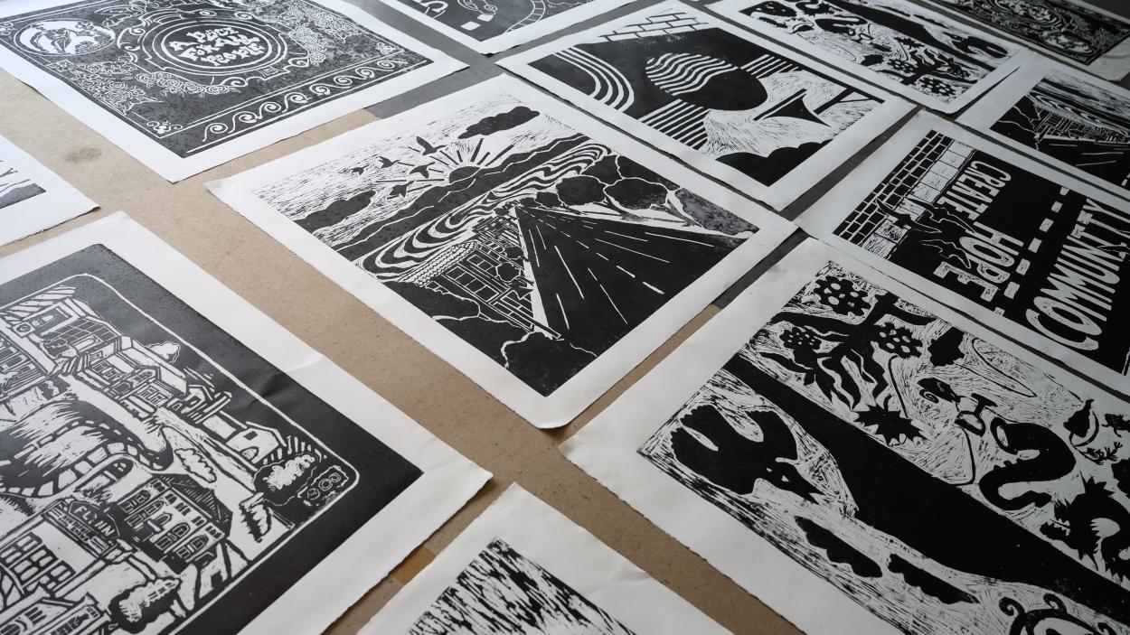 Main St Block Print Party